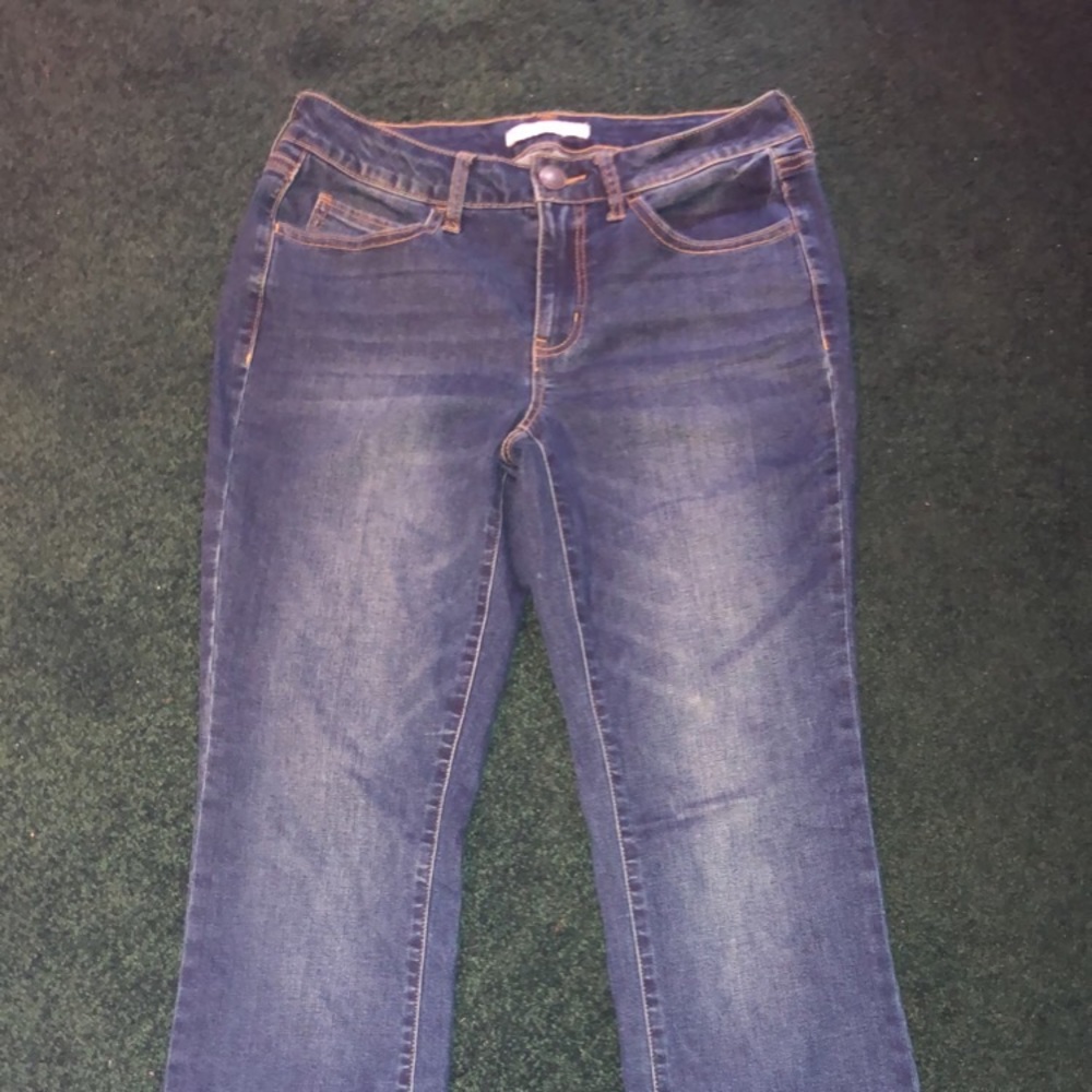 Blue jeans bootcut low rise
